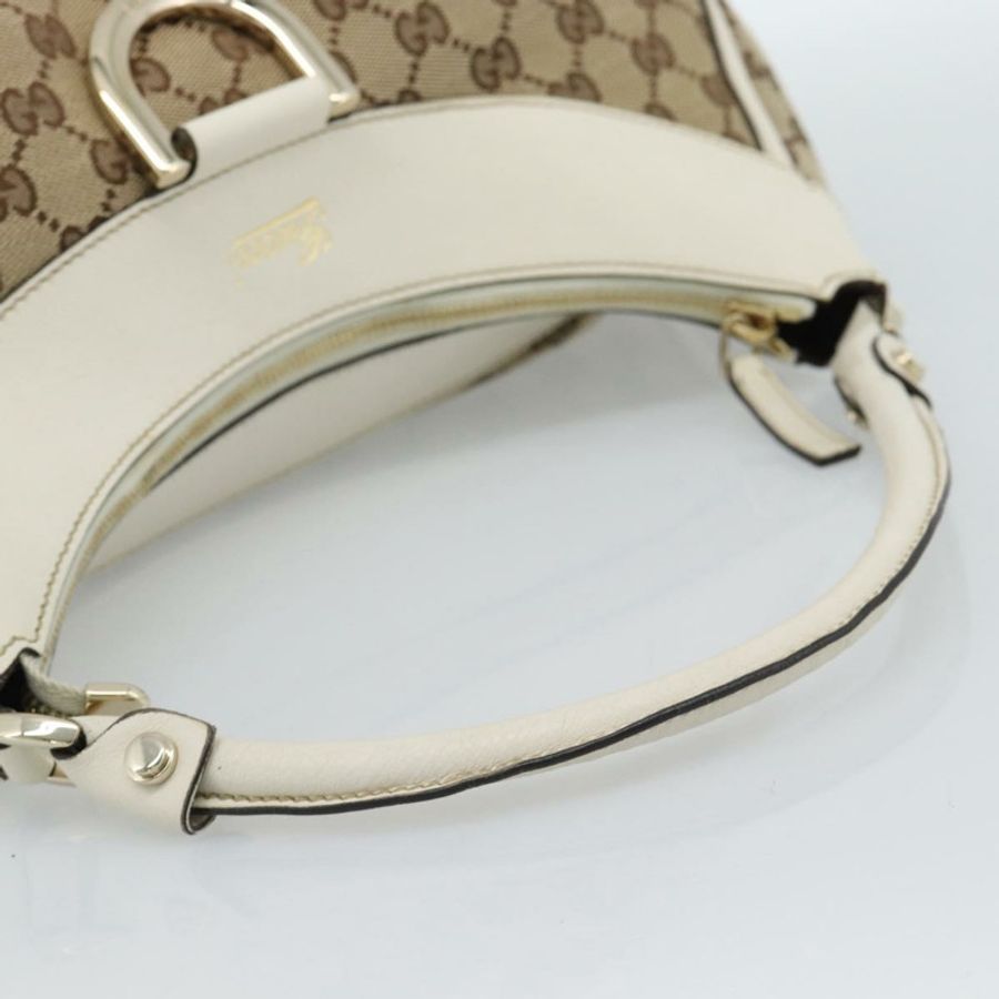 【日本直送】GUCCI GG帆布Abbey單肩包 米色/金色 189833 正品 184930V-6