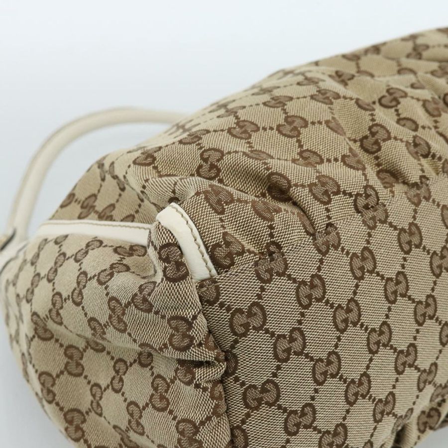 【日本直送】GUCCI GG帆布Abbey單肩包 米色/金色 189833 正品 184930V-13