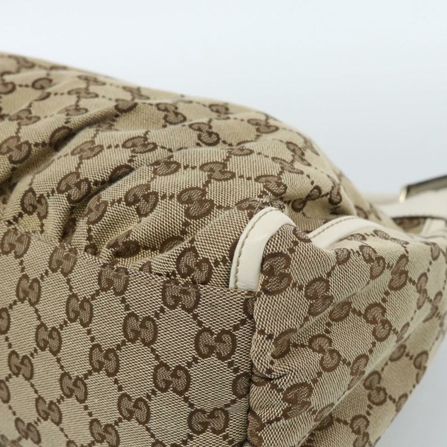 【日本直送】GUCCI GG帆布Abbey單肩包 米色/金色 189833 正品 184930V-14