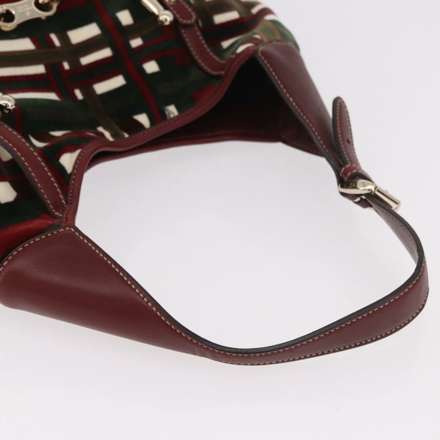 【日本直送】GUCCI Jackie 天鵝絨單肩包,綠色/金色,貨號 163804,正品編號 185371SM-6