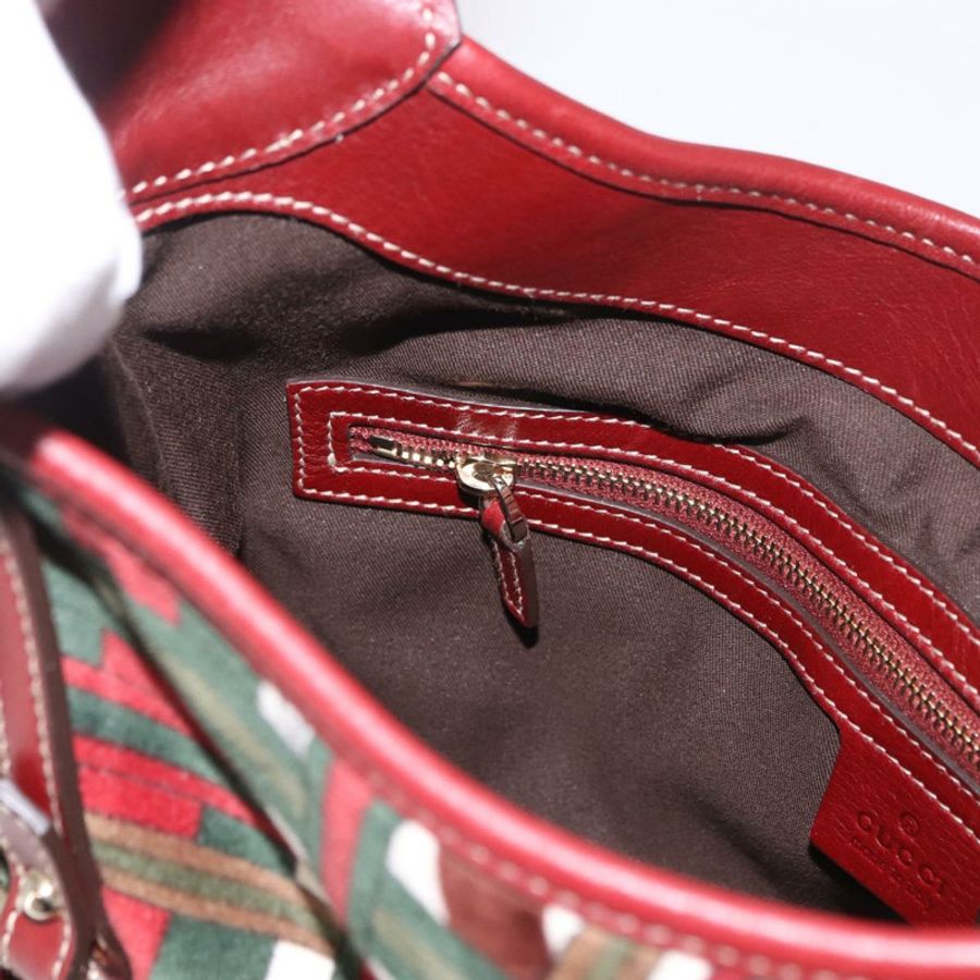 【日本直送】GUCCI Jackie 天鵝絨單肩包,綠色/金色,貨號 163804,正品編號 185371SM-21