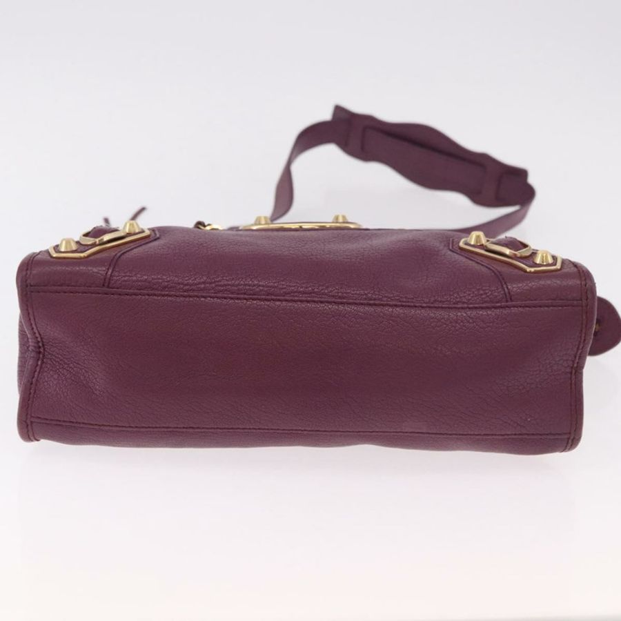 【日本直送】BALENCIAGA 經典金屬邊 City S 2way 紫色 432831 授權碼 185405SAM-4