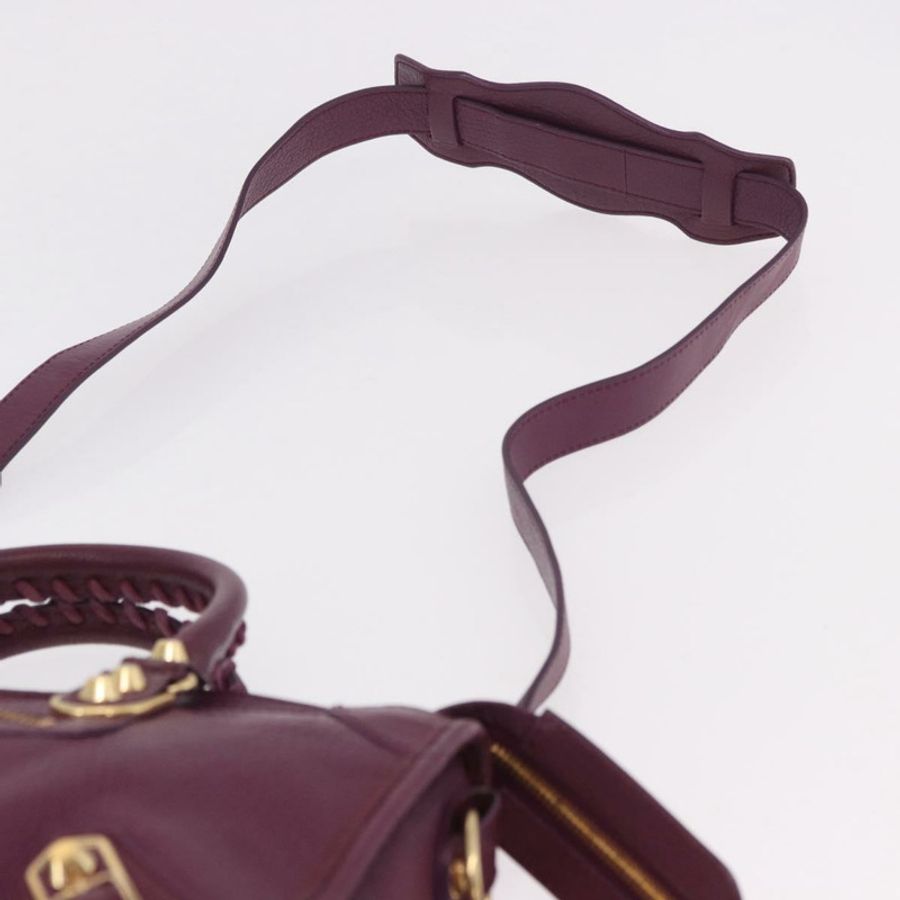 【日本直送】BALENCIAGA 經典金屬邊 City S 2way 紫色 432831 授權碼 185405SAM-13