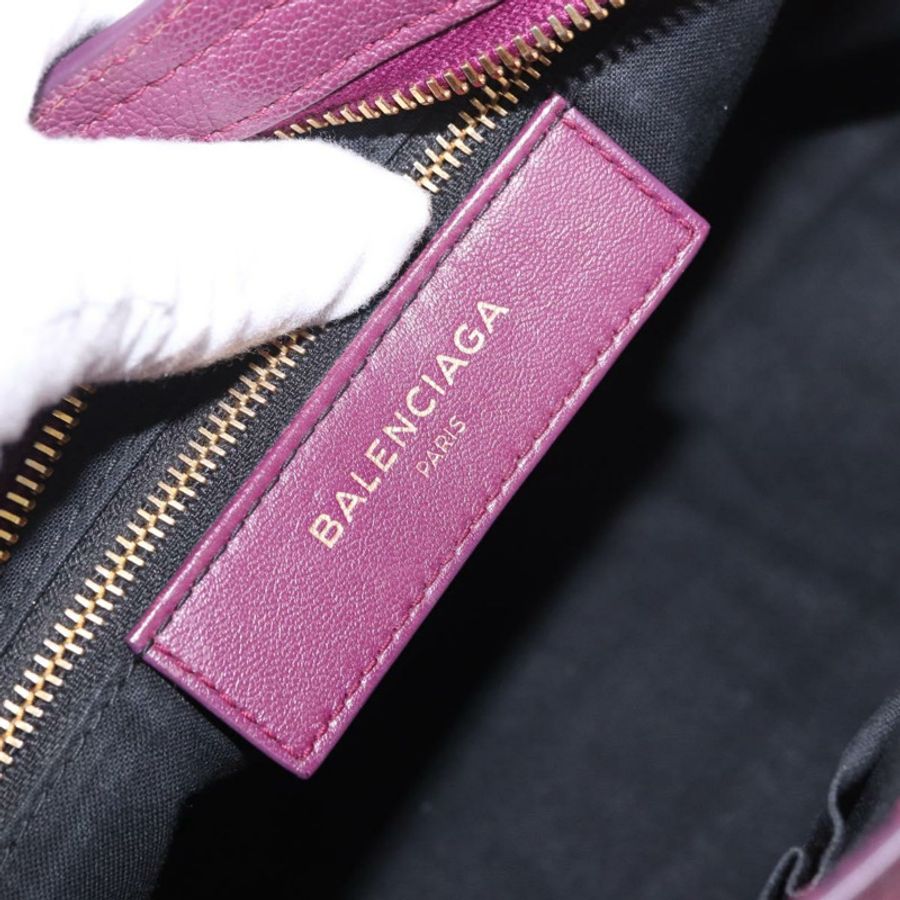 【日本直送】BALENCIAGA 經典金屬邊 City S 2way 紫色 432831 授權碼 185405SAM-19