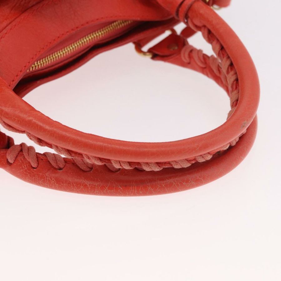 【日本直送】BALENCIAGA The First 手提包 皮革 2way 橙色金色 285433 正品 185363V-6
