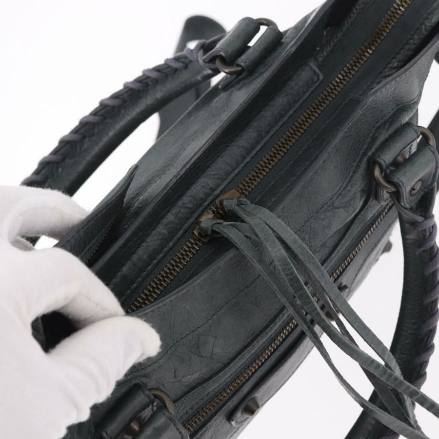 【日本直送】BALENCIAGA The Town 手提包 皮革 2way 綠色 240579 正品 185448M-9