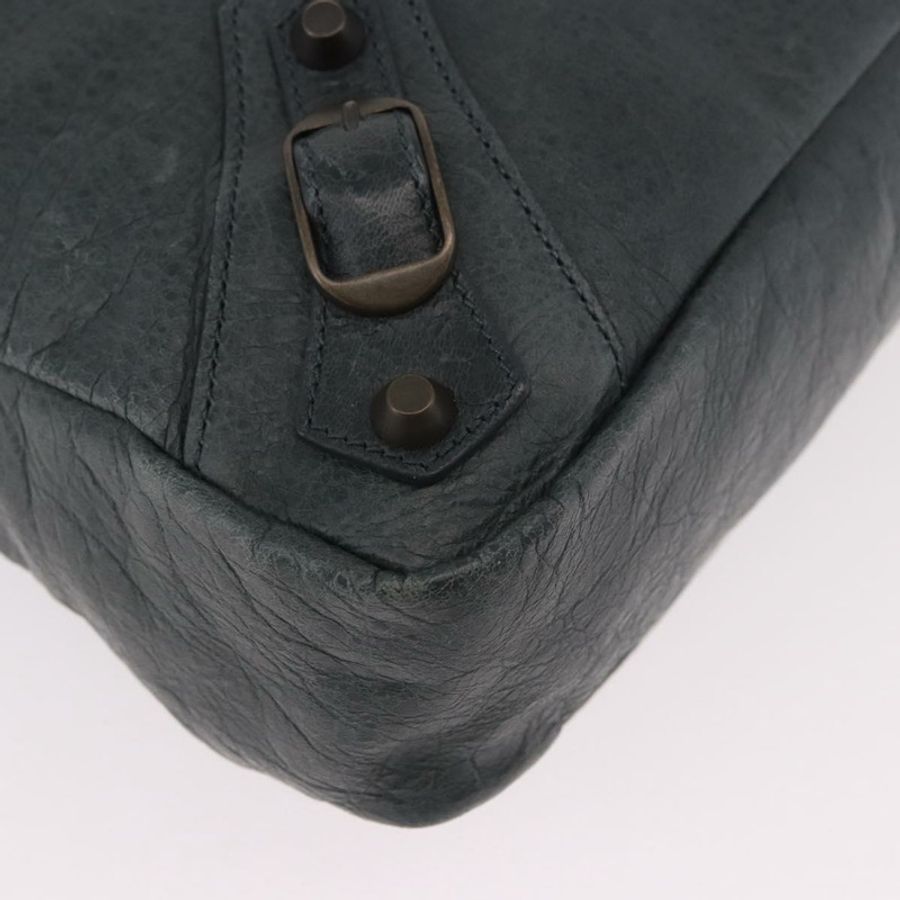 【日本直送】BALENCIAGA The Town 手提包 皮革 2way 綠色 240579 正品 185448M-14