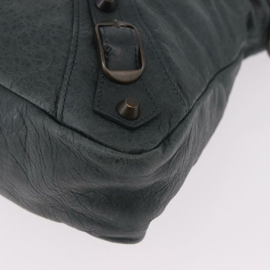 【日本直送】BALENCIAGA The Town 手提包 皮革 2way 綠色 240579 正品 185448M-15