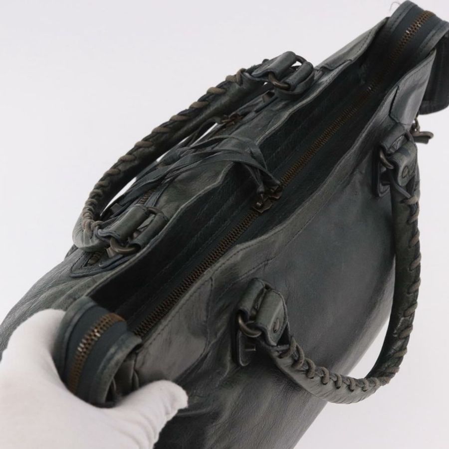 【日本直送】BALENCIAGA Vero 手提包 皮革 兩用 灰色 235216 正品 185366V-5