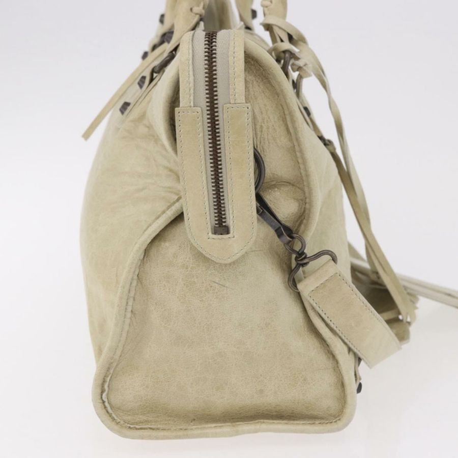 【日本直送】BALENCIAGA The City 手提包 皮革 2way 象牙色 115748 正品 185365V-4