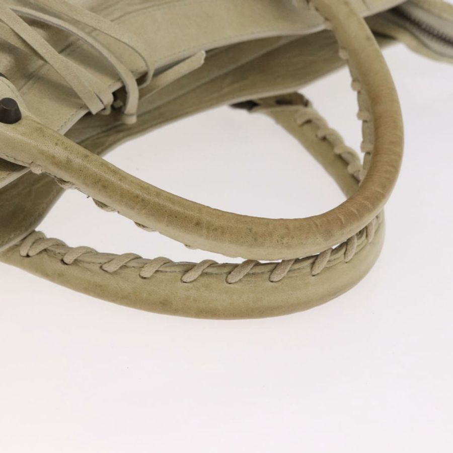 【日本直送】BALENCIAGA The City 手提包 皮革 2way 象牙色 115748 正品 185365V-8
