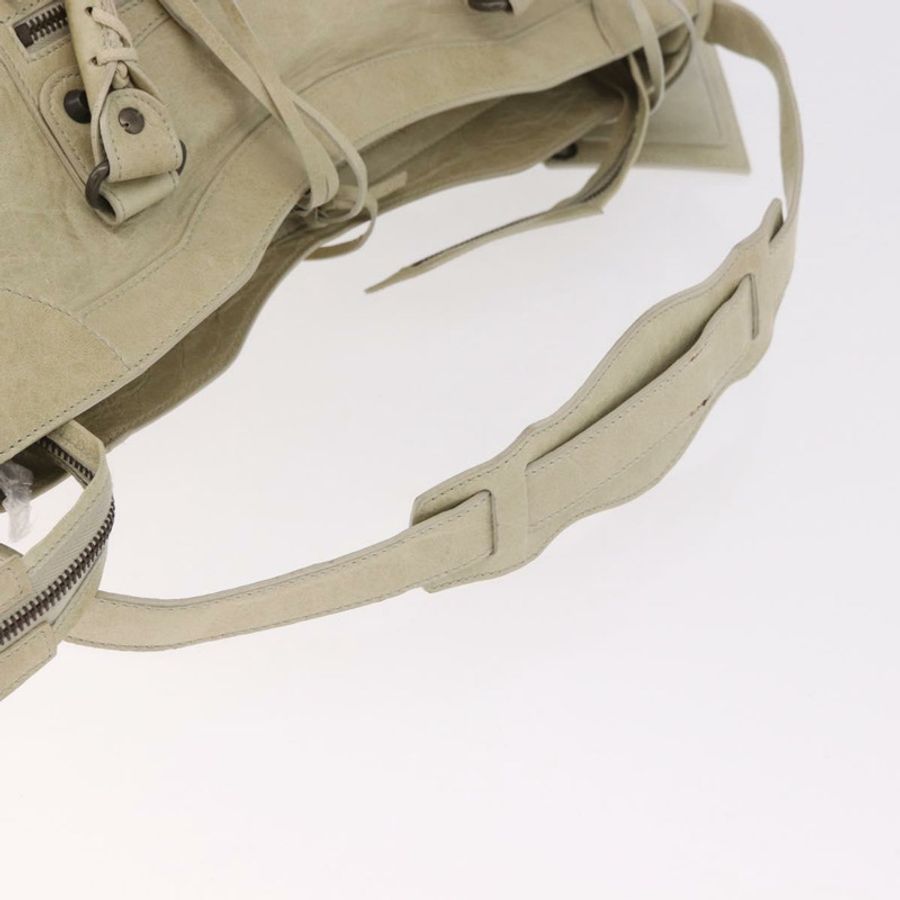【日本直送】BALENCIAGA The City 手提包 皮革 2way 象牙色 115748 正品 185365V-9