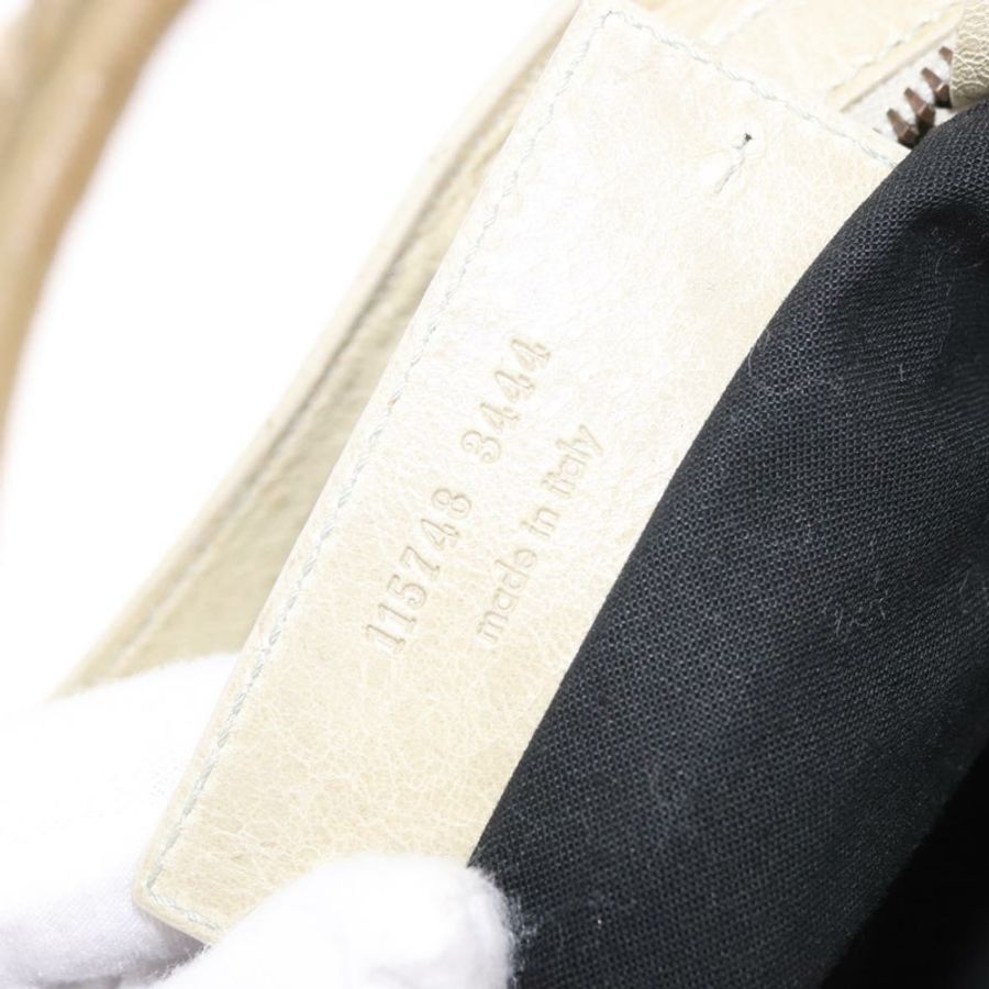 【日本直送】BALENCIAGA The City 手提包 皮革 2way 象牙色 115748 正品 185365V-11