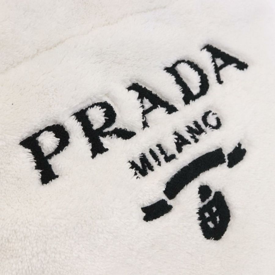 【日本直送】PRADA 白色銀色托特包 Auth 184897V-19