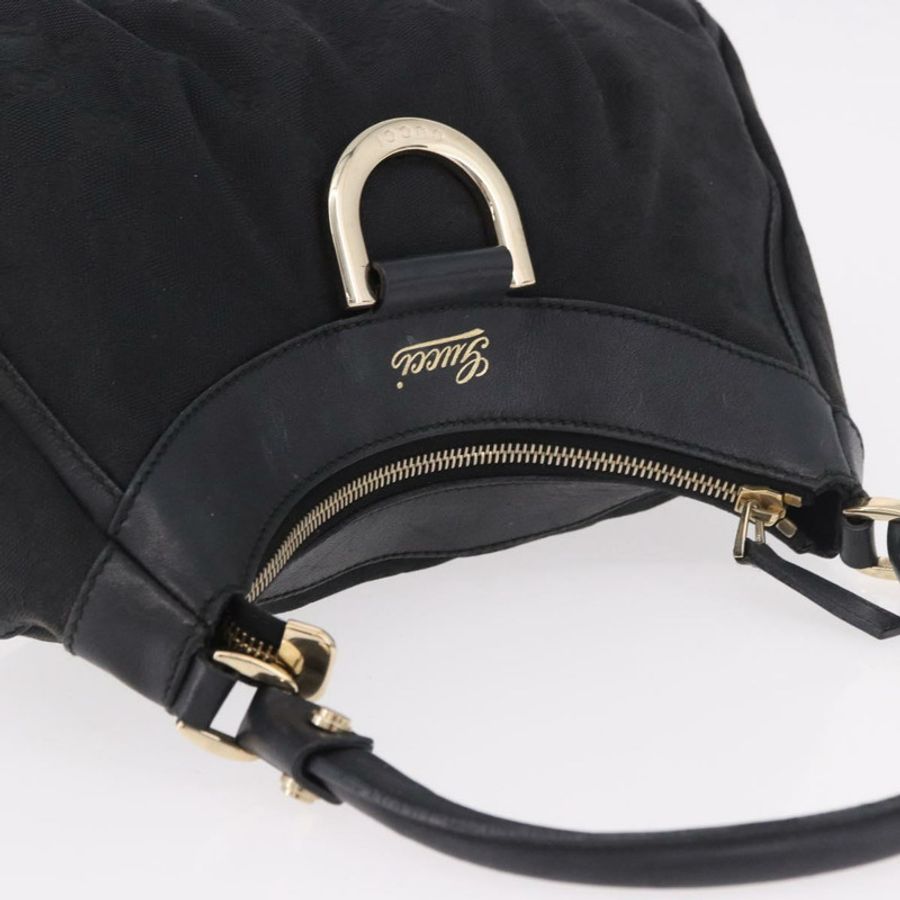 【日本直送】GUCCI GG帆布Abbey單肩包 黑色 金色 190525 正品 185668V-5