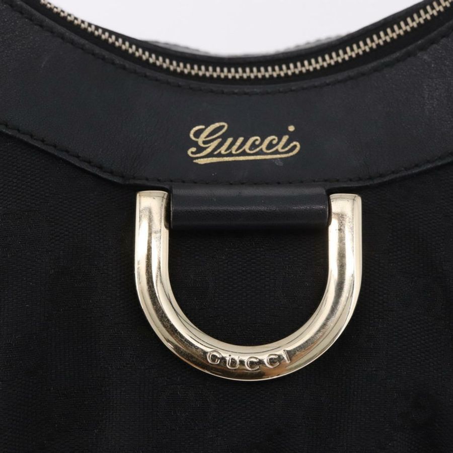 【日本直送】GUCCI GG帆布Abbey單肩包 黑色 金色 190525 正品 185668V-17