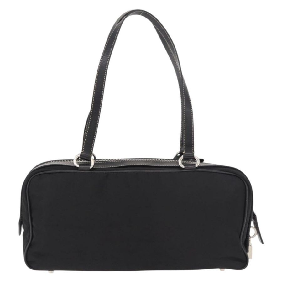 【日本直送】PRADA 單肩包 尼龍 黑色 銀色 正品 185658SAM-1