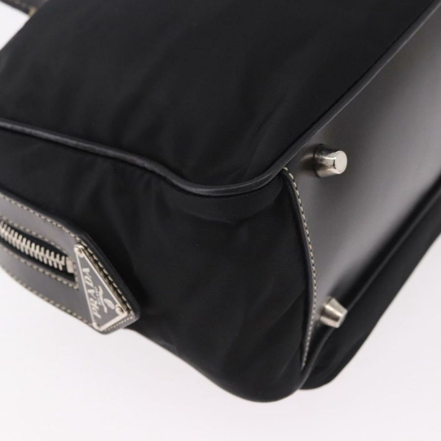 【日本直送】PRADA 單肩包 尼龍 黑色 銀色 正品 185658SAM-16