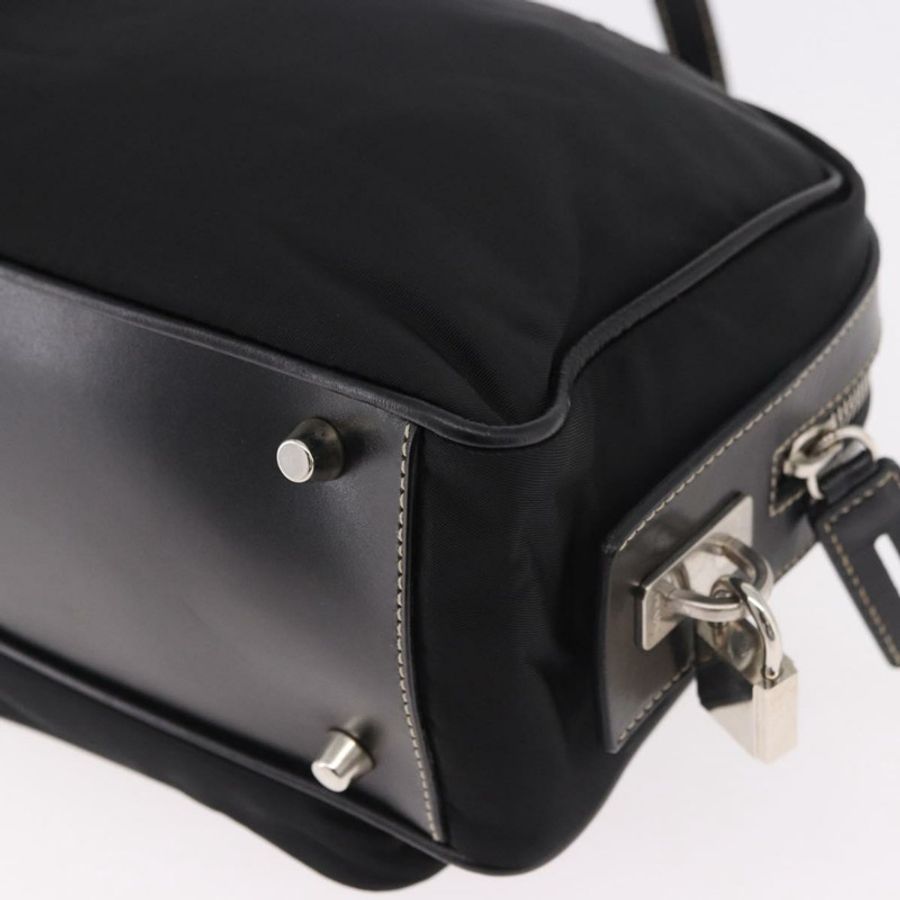【日本直送】PRADA 單肩包 尼龍 黑色 銀色 正品 185658SAM-17