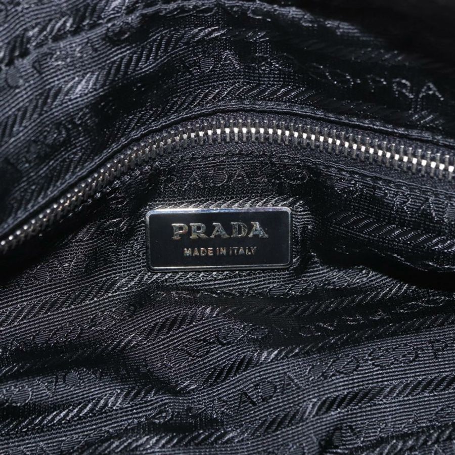 【日本直送】PRADA 單肩包 尼龍 黑色 銀色 正品 185658SAM-20