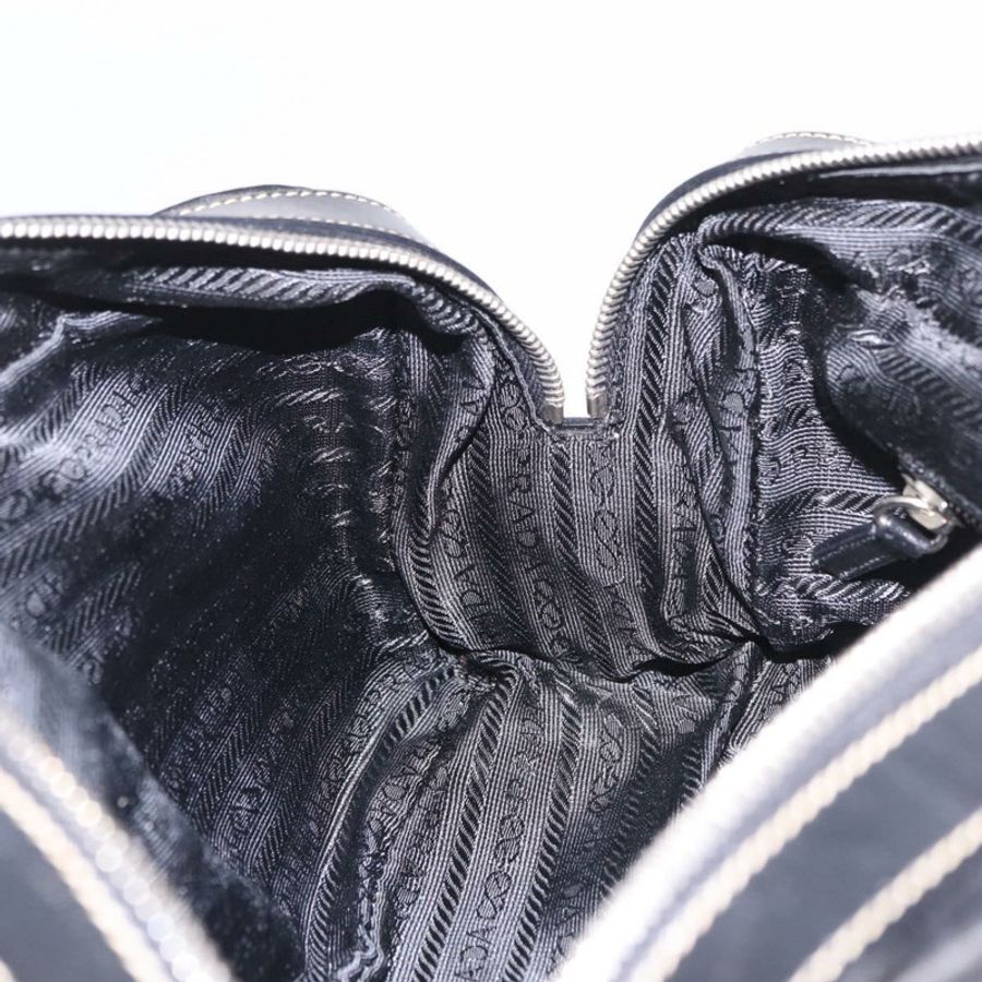 【日本直送】PRADA 單肩包 尼龍 黑色 銀色 正品 185658SAM-22
