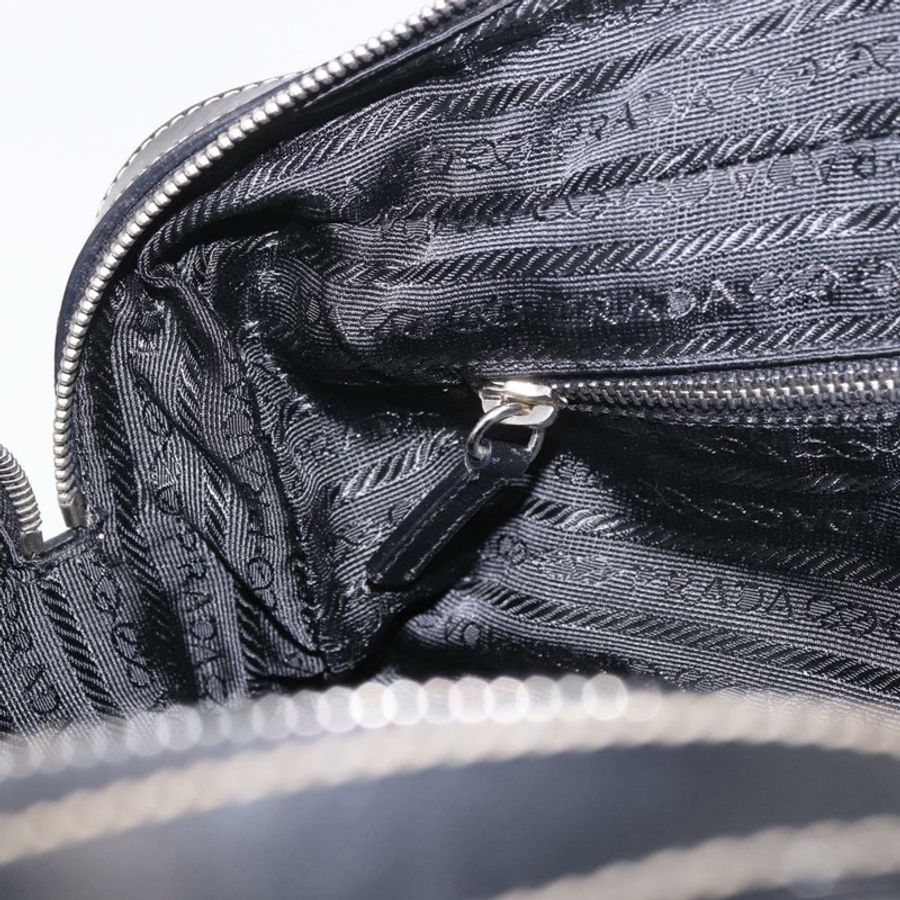 【日本直送】PRADA 單肩包 尼龍 黑色 銀色 正品 185658SAM-23
