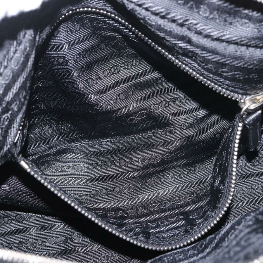 【日本直送】PRADA 單肩包 尼龍 黑色 銀色 正品 185658SAM-24