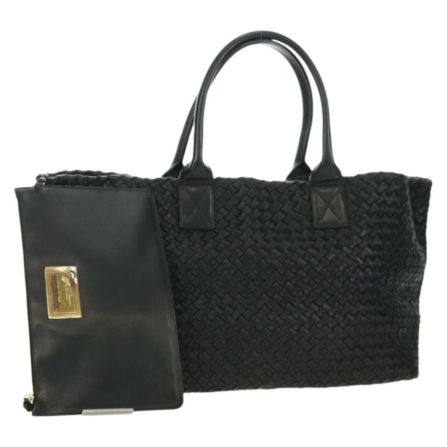 【日本直送】BOTTEGA VENETA INTRECCIATO Cabas PM 手提包,黑色真皮,正品 am11891SM-0
