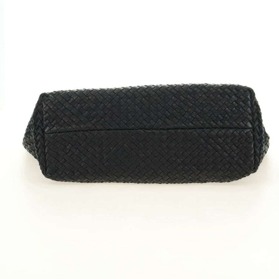 【日本直送】BOTTEGA VENETA INTRECCIATO Cabas PM 手提包,黑色真皮,正品 am11891SM-4
