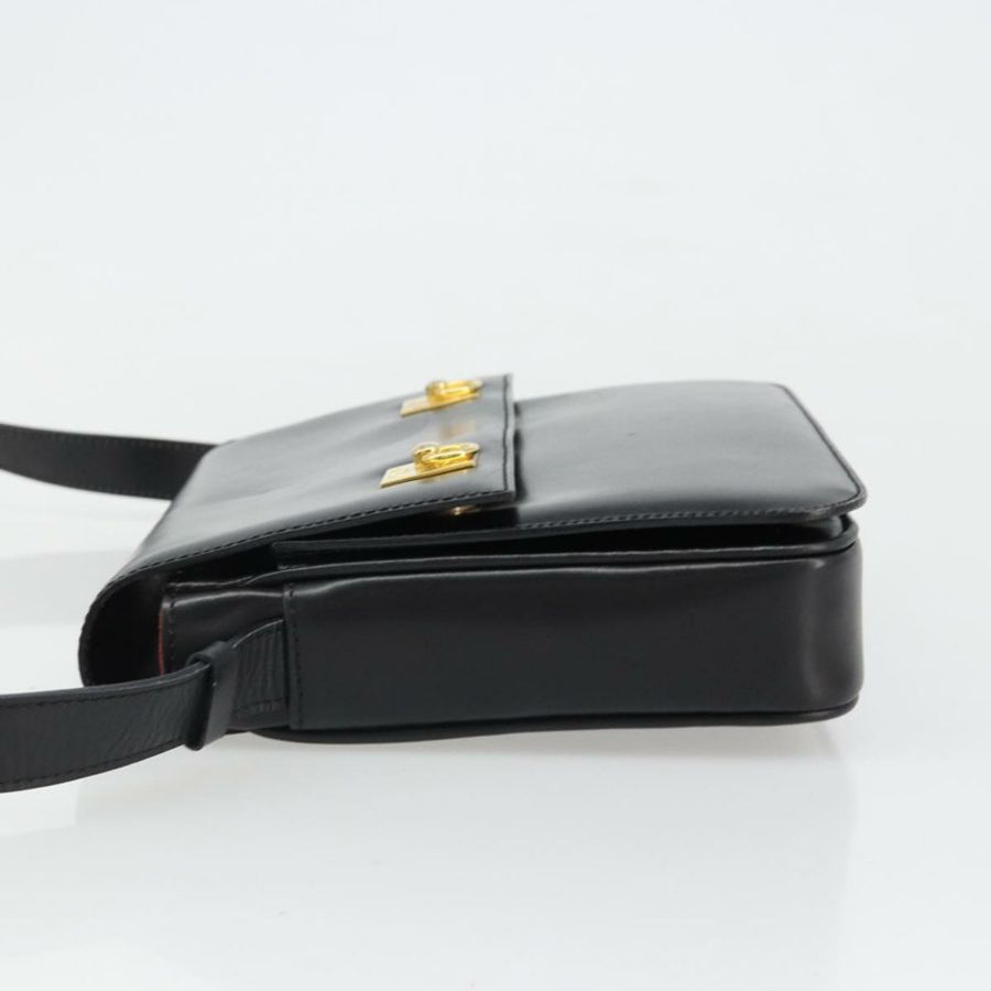 【日本直送】CELINE 黑色金色皮革肩背包,正品編號 179534A-3