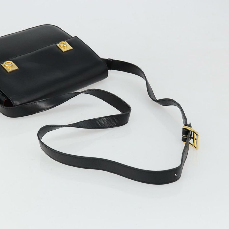 【日本直送】CELINE 黑色金色皮革肩背包,正品編號 179534A-6