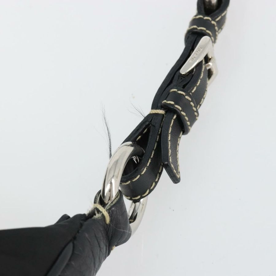 【日本直送】PRADA 單肩包 尼龍皮革 黑色 銀色 正品 179529A-7