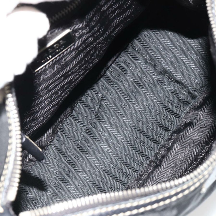 【日本直送】PRADA 單肩包 尼龍皮革 黑色 銀色 正品 179529A-9