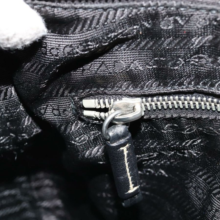 【日本直送】PRADA 單肩包 尼龍皮革 黑色 銀色 正品 179529A-22