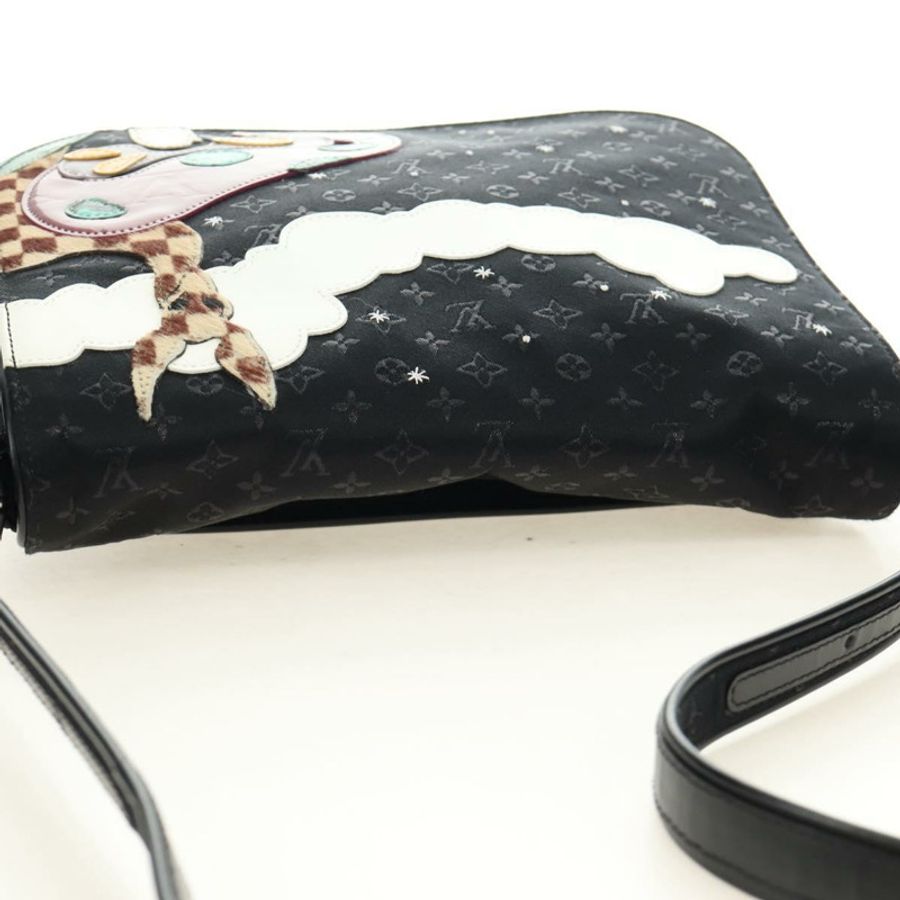 【日本直送】路易威登 Monogram Satin Musette Comte de Fe 手袋 黑色 M92273 LV 正品 179540SAV-5