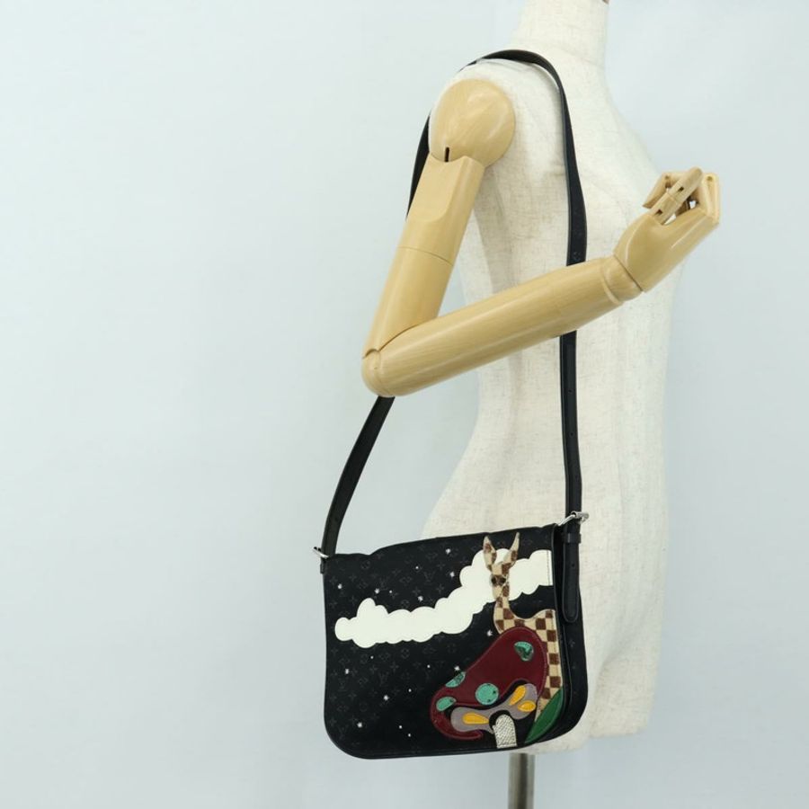 【日本直送】路易威登 Monogram Satin Musette Comte de Fe 手袋 黑色 M92273 LV 正品 179540SAV-26