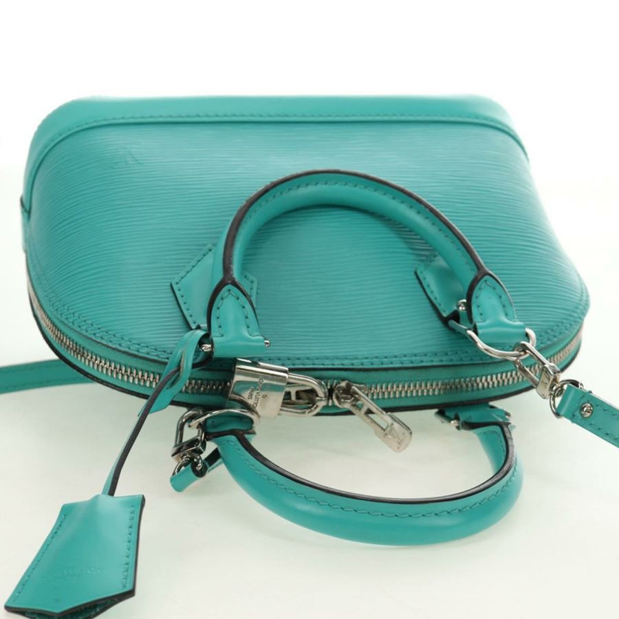 【日本直送】路易威登 Epi Alma BB 手提包 2way Turquoise Blue M40853 LV Auth 179527SAM-13