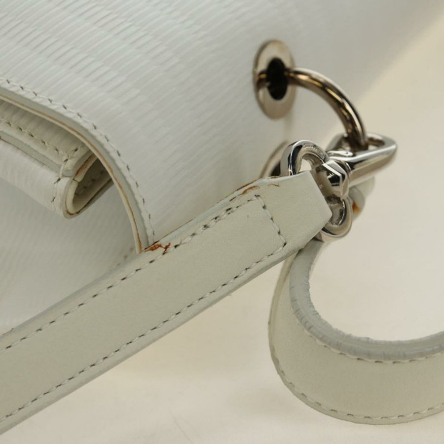 【日本直送】Salvatore Ferragamo Gancini 手提包 PVC 皮革 兩用 白色銀色 正品 179530V-8