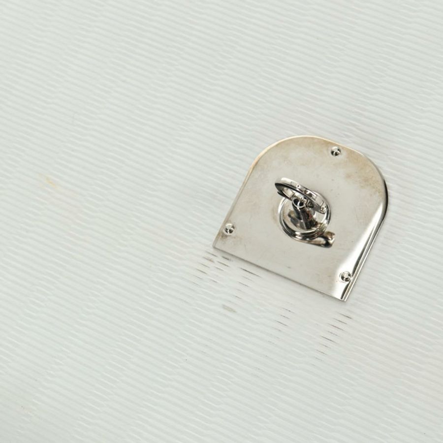 【日本直送】Salvatore Ferragamo Gancini 手提包 PVC 皮革 兩用 白色銀色 正品 179530V-32