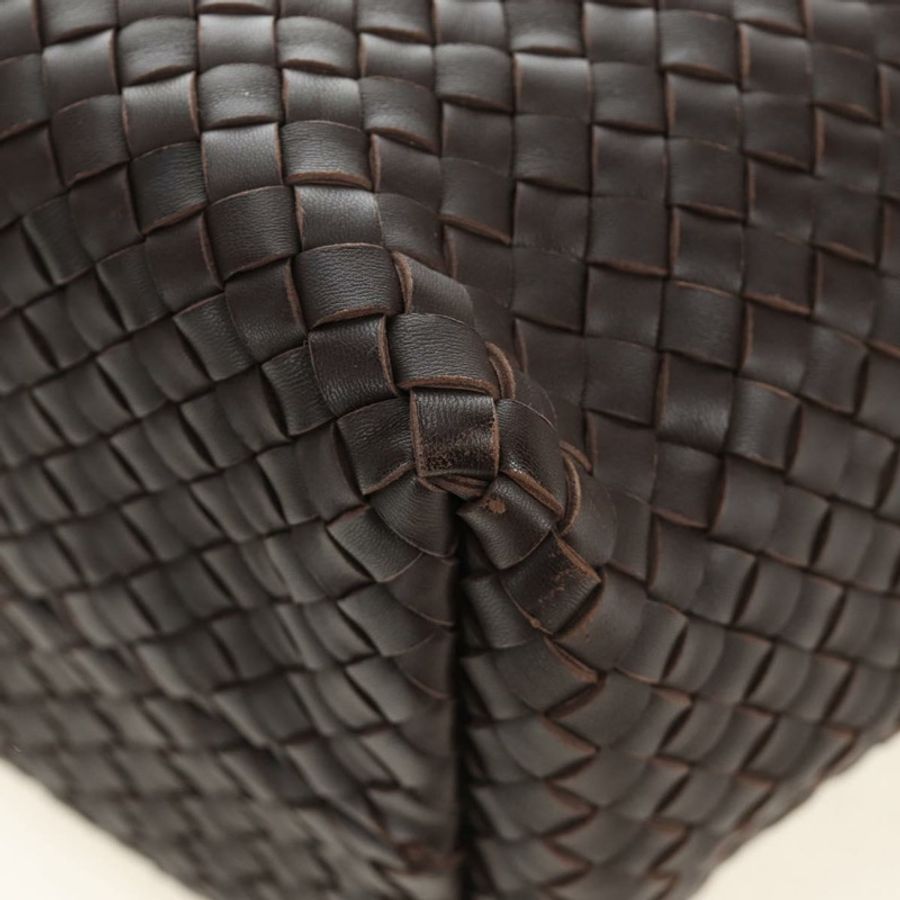 【日本直送】BOTTEGA VENETA INTRECCIATO Cabas MM 手提包 皮革 棕色 正品 185332SM-18