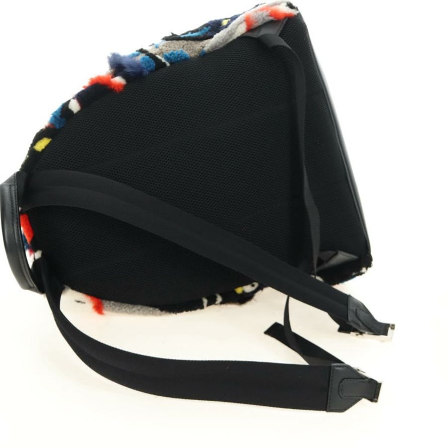 【日本直送】FENDI Bore 背包,毛絨多色銀色,正品編號 185333M-7