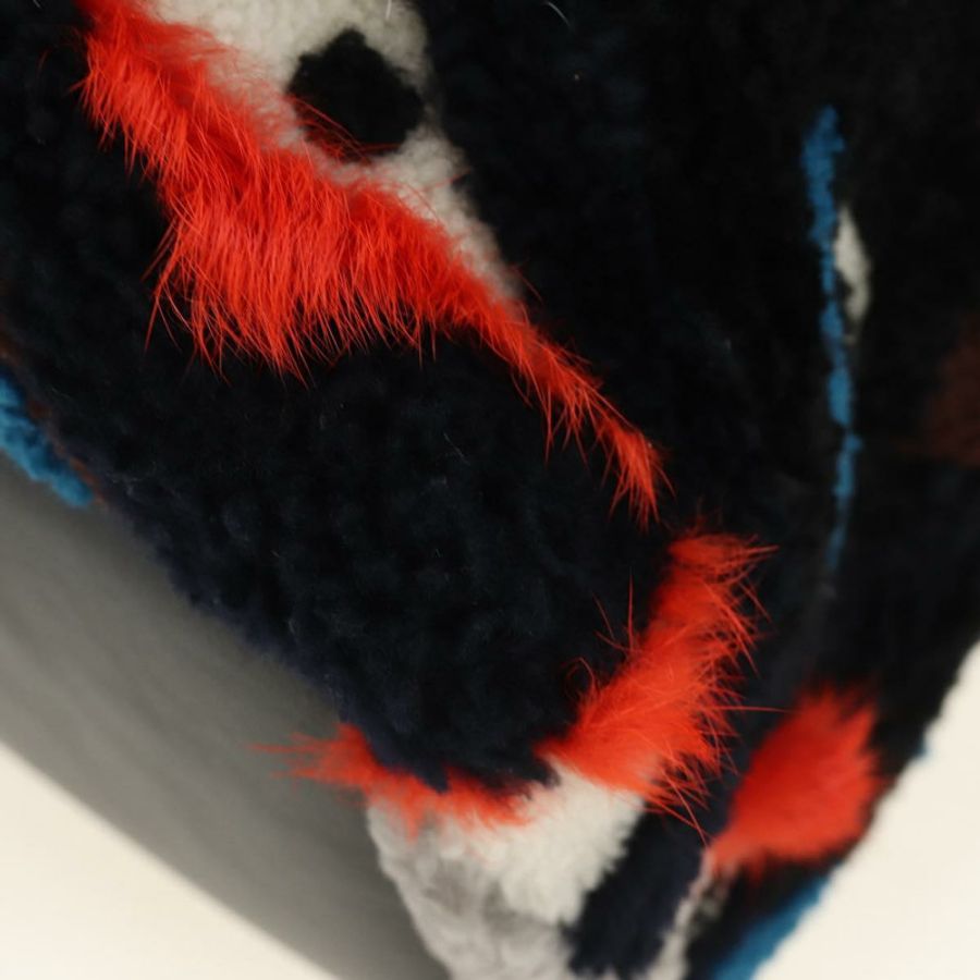 【日本直送】FENDI Bore 背包,毛絨多色銀色,正品編號 185333M-16