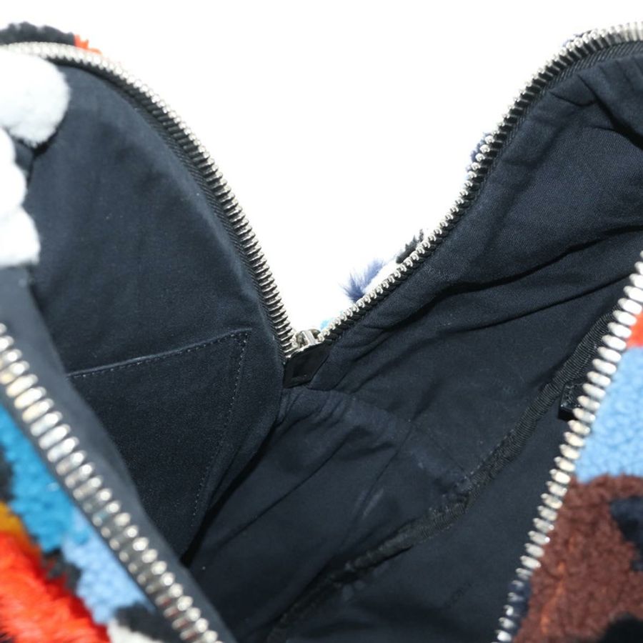 【日本直送】FENDI Bore 背包,毛絨多色銀色,正品編號 185333M-24