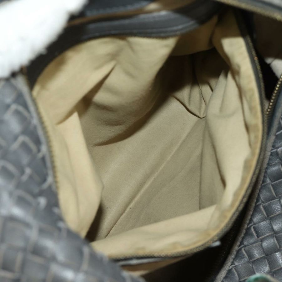 【日本直送】BOTTEGA VENETA INTRECCIATO 皮革肩背包 灰色 金色 正品 185312M-25