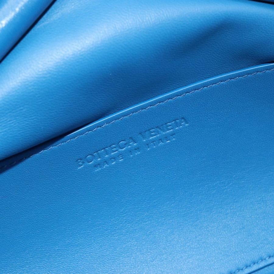 【日本直送】BOTTEGA VENETA 手提包 棉質針織布料 藍色 銀色 正品 185557A-9