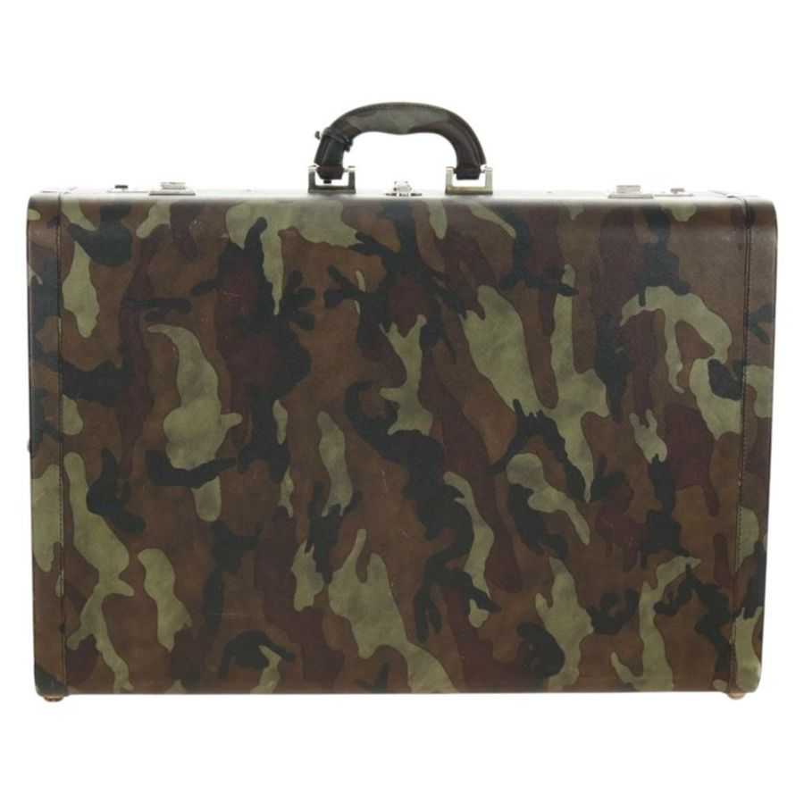 【日本直送】PRADA Trunk Saffiano 皮革迷彩款 Auth 185558V-1
