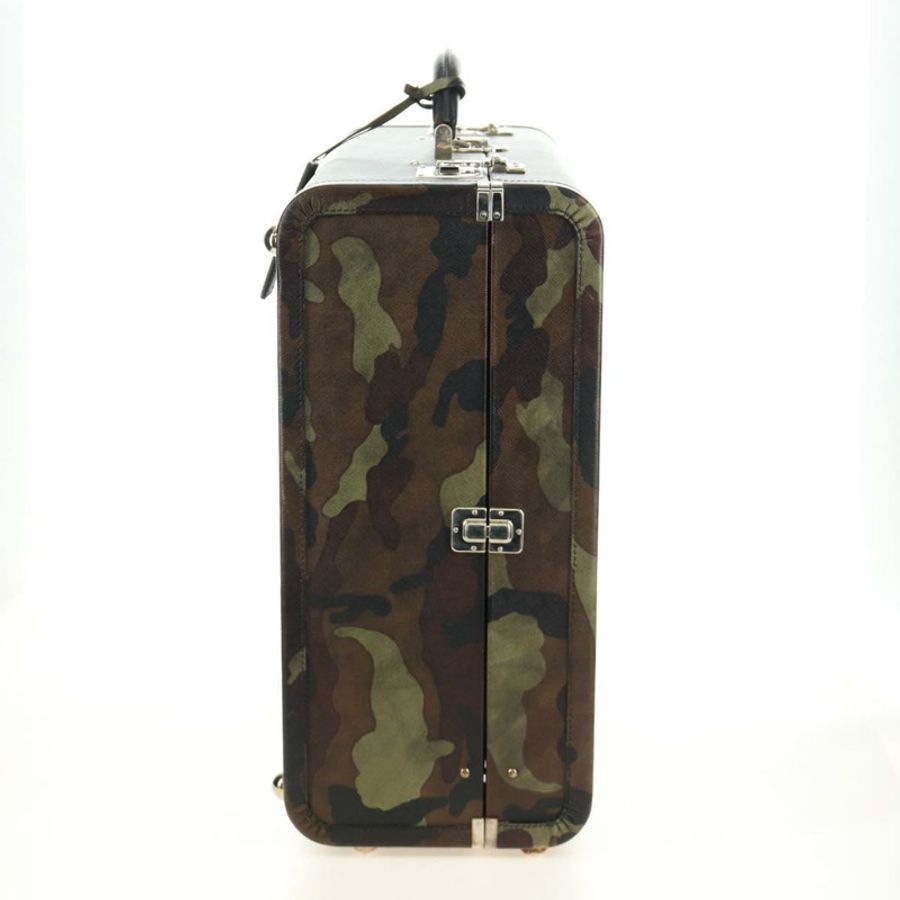 【日本直送】PRADA Trunk Saffiano 皮革迷彩款 Auth 185558V-4
