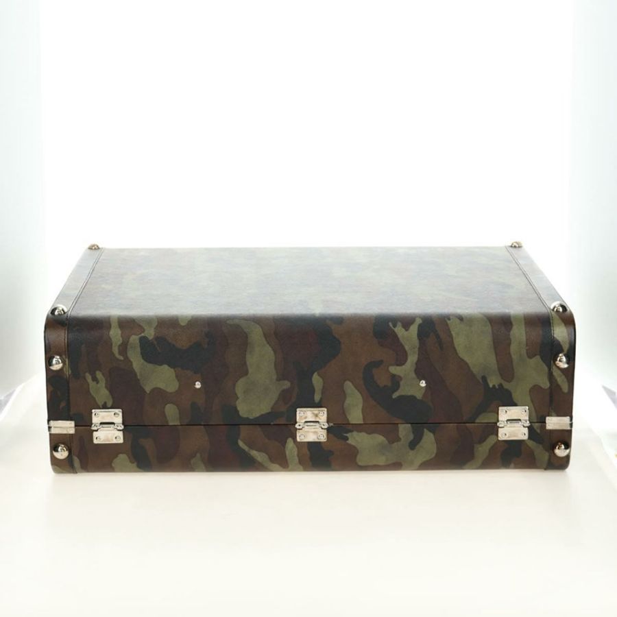 【日本直送】PRADA Trunk Saffiano 皮革迷彩款 Auth 185558V-7