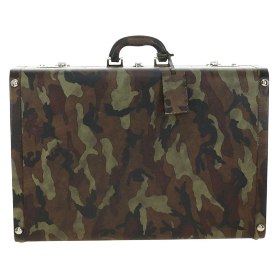 【日本直送】PRADA Trunk Saffiano 皮革迷彩款 Auth 185558V-12