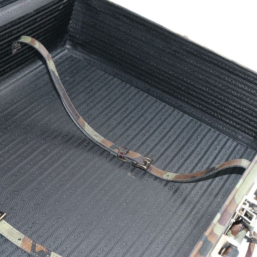 【日本直送】PRADA Trunk Saffiano 皮革迷彩款 Auth 185558V-33